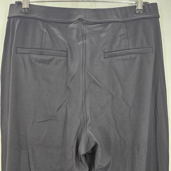 Halara Womans size L Halotek Air Stretch High Waisted work Flare Pants Black NEW - Picture 6 of 8